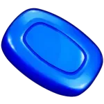 Blaues Bonbon-Symbol (rechteckige Süßigkeit)